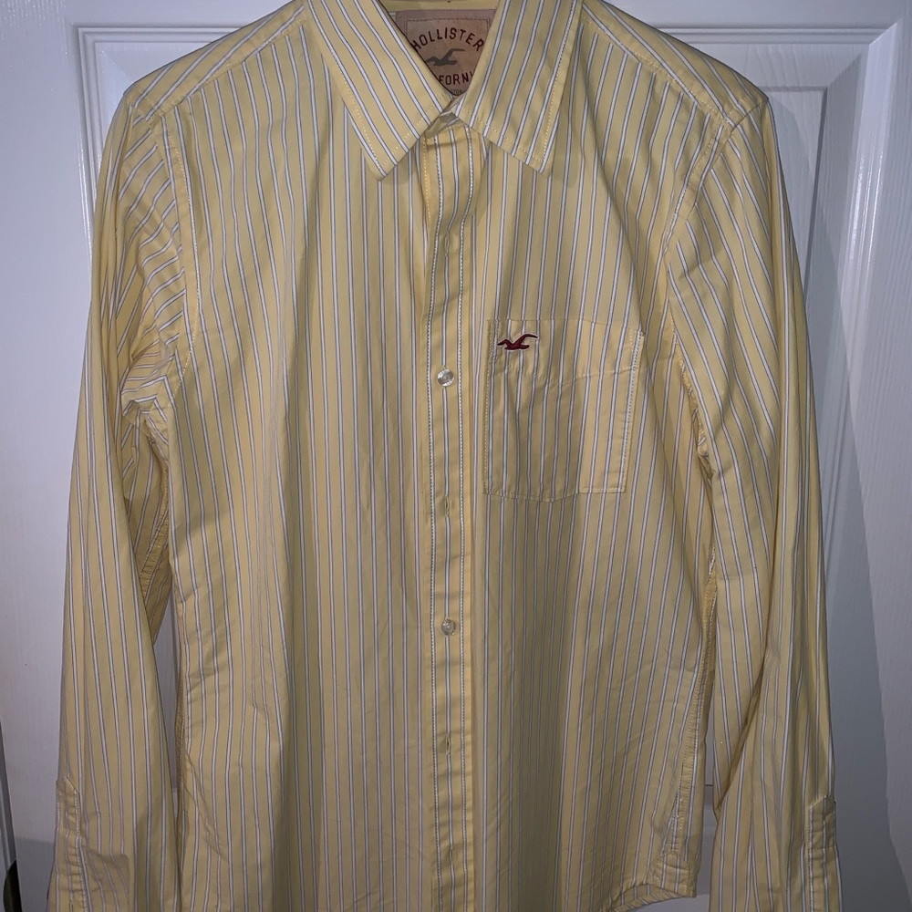 Yellow Hollister Dress Shirt
